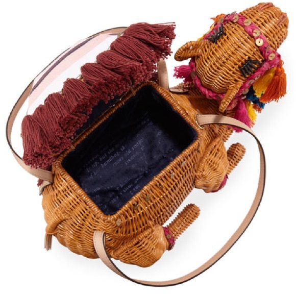 Kate Spade wicker camel bag - Picture 3 of 14